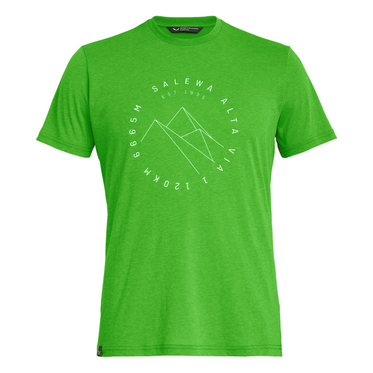 Salewa Men's Alta Via Drirelease® T-Shirts Green YSI-310895